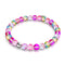 Bracelet en perles de verre Magenta Magic | Argent | Sirène